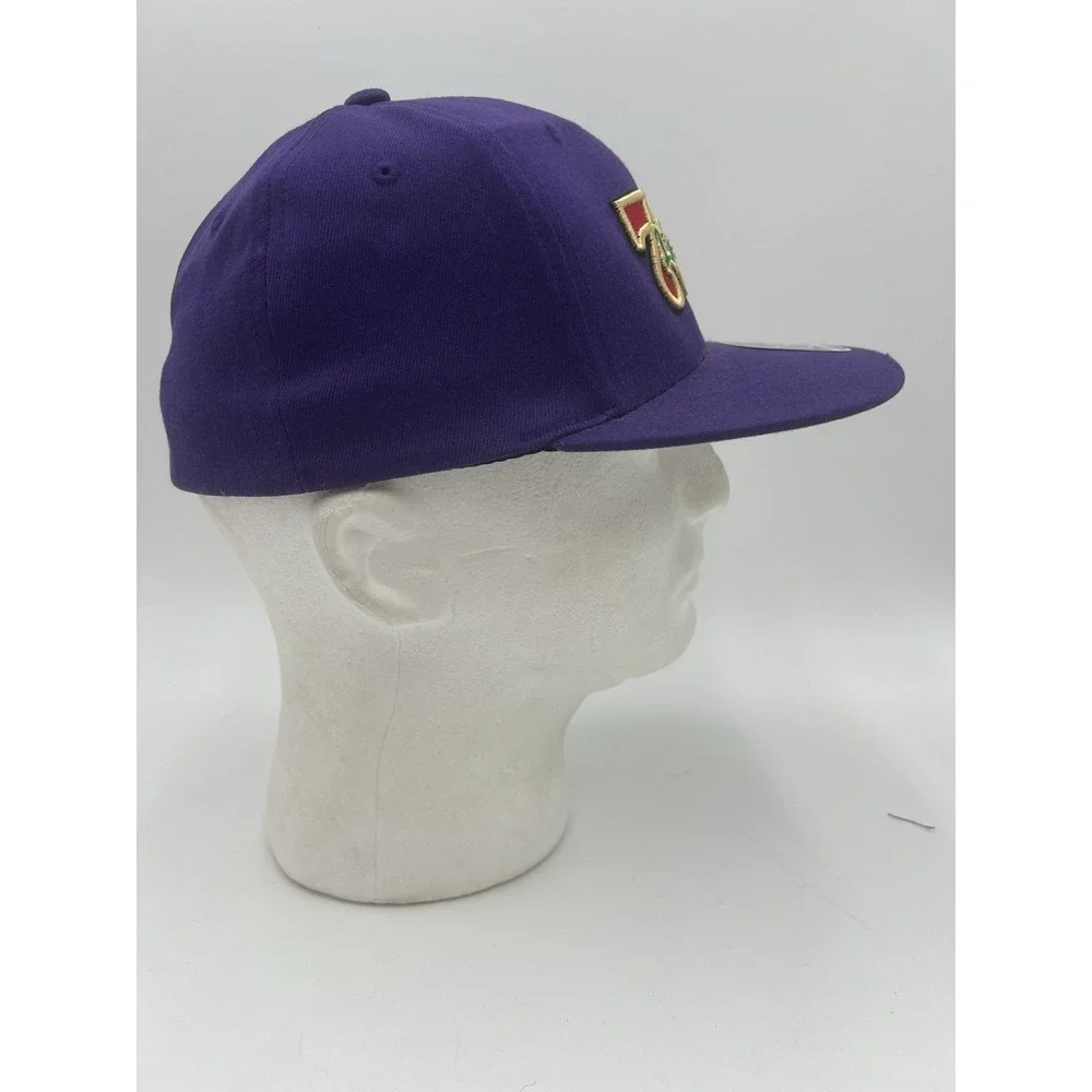Cap America Lucky 777 Purple Flexfit Fitted Hat XS Premium Line Casino